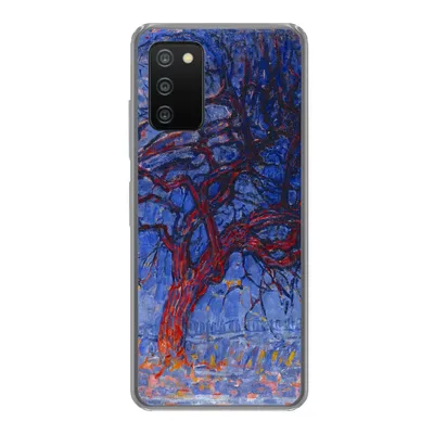 Produktbild von MuchoWow® Handyhülle Schutzhülle Hülle für Samsung Galaxy A03s Roter Baum - Piet Mondrian Silikon Softcase Handy Hülle - Schutz
