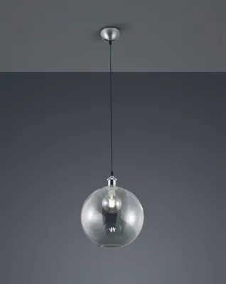 Produktbild von 1flammige LED Pendellampe Lampenschirm Ø30cm Transparent für über EsstischLampen
