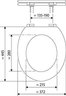 Produktbild von 'aquaSu® Holz WC-Sitz mit Absenkautomatik Venezia | Toilettendeckel in Buche | Holzkern Toilettensitz | Fast-Fix | Metallscharnier | Universale O-Form | Oval | Echtholzfurnier Buche | 40309 2