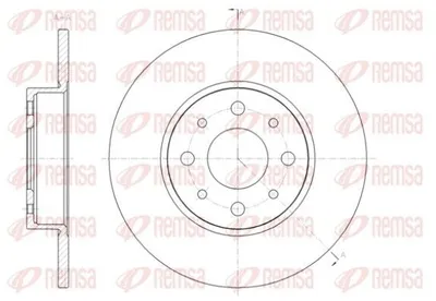 Produktbild von 2x REMSA Bremsscheibe 61390.00 hinten für ALFA ROMEO MITO (955) 251mm 40 7mm