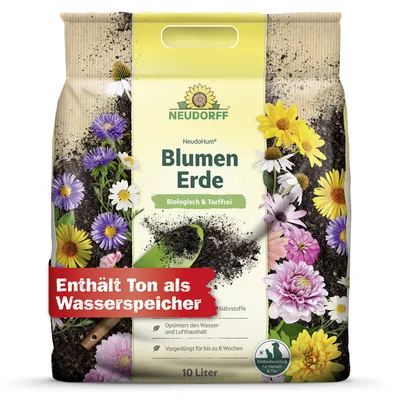 Produktbild von Neudorff NeudoHum BlumenErde 10L - torffreie  Erde, für Innen und Außen