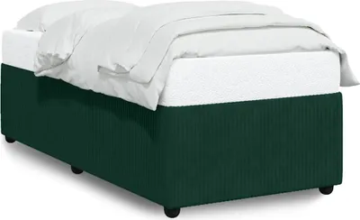 Image de vidaXL Cadre de lit sans matelas vert foncé 80x200 cm velours