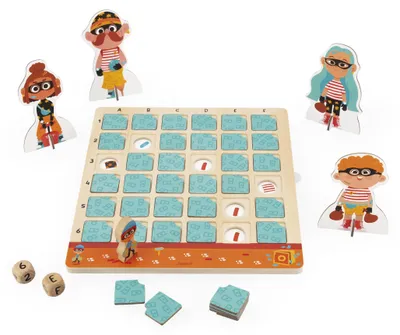Productafbeelding van Janod - Detectivespel - Denk- en logicaspel voor kinderen - Kruistabel - Spel