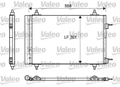 Produktbild von VALEO Kondensator, Klimaanlage  818170