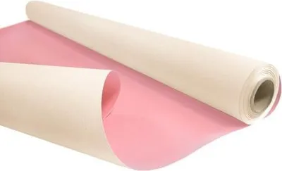 Obrázek produktu pro KRAFT DUO PASTEL Béžový a růžový dárkový papír 50cm/10m