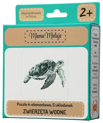Image de Puzzle 4 pièces animaux aquatiques