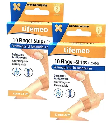 Produktbild von Lifemed Fingerpflaster 10 Stück - Set 2x 10 Stück