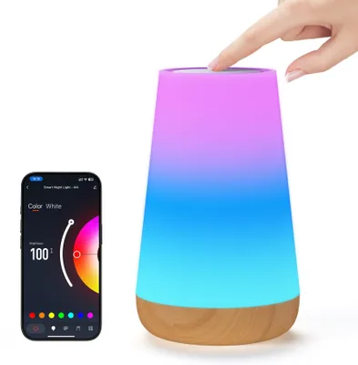 Zdjęcie produktu dla Inteligentna lampka nocna WiFi z obsługą głosową i 32 trybami kolorów