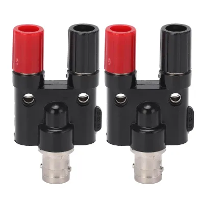 Produktbild von BNC-Bananenadapter,BNC zu Buchse,BNC zu Bananenbuchse,BNC zu Bananensplitter,BNC-Buchse zu Dual-Bananenstecker,Koaxialbuchse