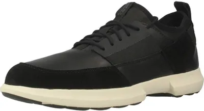 Produktbild von Geox U TRACCIA Herren Leder Halbschuhe schwarz 40