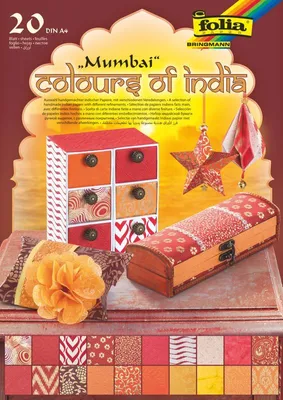 Produktbild von folia Naturpapierblock "MUMBAI" DIN A4 20 Blatt