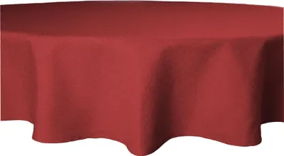 Produktbild von Tischdecke rund 220 cm Ø bordeaux beschichtet Leinenoptik wasserabweisend Lotuseffekt