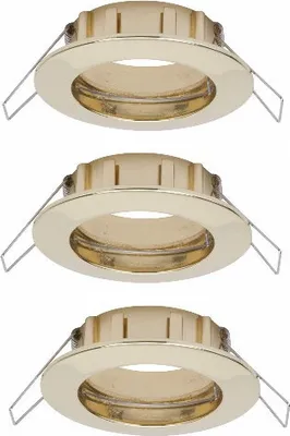 Produktbild von Paulmann 2easy Premium Einbauleuchten 3er Spot-Set IP44 starr 51mm Gold