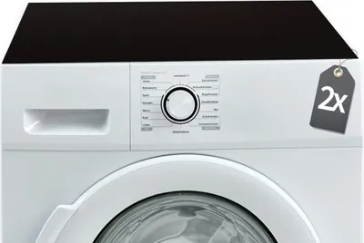 Immagine prodotto di Tappetini per lavatrice 2 neri antiscivolo, lavabili
