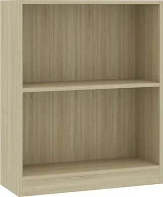 Image de vidaXL Bibliothèque Chêne Sonoma 60x24x76 cm Matériau dérivé du bois