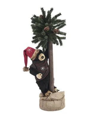 Immagine prodotto di Orso di Natale, con abete, 105 cm