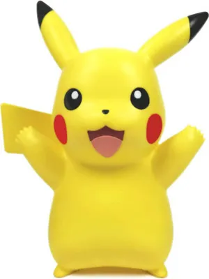Zdjęcie produktu dla Lampa LED Pikachu Happy 25 cm – Oświetlenie atmosferyczne Pokemon
