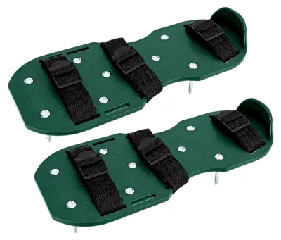 Produktbild von Rasenbelüftungsschuhe, 2 x verstellbare Schuhe für die Gartenarbeit mit robusten Spikes, Zubehör für die Pflege im Freien