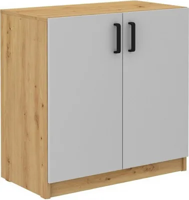 Produktbild von MABAKA Regalschrank – Eiche Artisan / grau