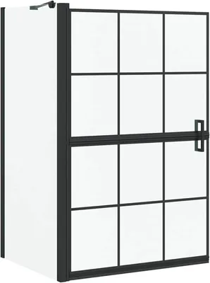Produktbild von Duschschirm in Schwarz und Transparent 80 x 67 x 129,5 cm