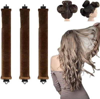 Produktbild von Unyqoos® Lockenwickler ohne Hitze – Schlafwickler 3er-Set, samtweiche Haarwickler für schonendes Styling über Nacht, flexibel & für alle Haartypen