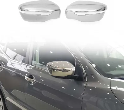 Image de Coques de Rétroviseurs pour Nissan Juke FL 2014-2019 2x Plastique ABS Chromé