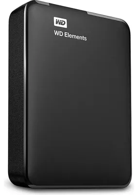 Produktbild von Western Digital Elements Portable (USB-C), 1 TB, 2.5", 3.2 Gen 1 (3.1 Gen 1), Schwarz