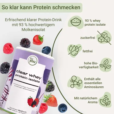 Zdjęcie produktu dla dla Ciebie czysty izolat białka serwatkowego - Waldfrucht Doppelpack