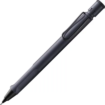Produktbild von LAMY Druckbleistift Safari STEEL BLACK mit Mine 0,5mm und Radiergummi