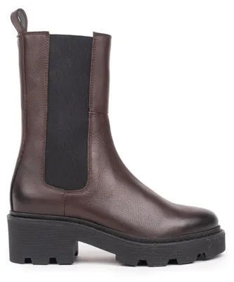 Produktbild von Hinson Damenstiefel, Chelsea-Modell, braunes Leder