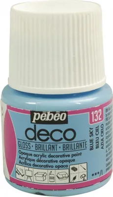 Obrázok produktu pre Akrylová farba Pebeo Deco Glossy, 45 ml, 132 sky blue