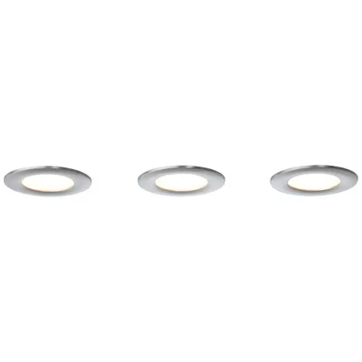Produktbild von Brilliant Tanel WiZ LED Einbauleuchtenset 3x fest nickel