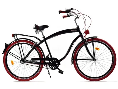 Zdjęcie produktu dla Rower Dallas Cruiser Men 28" 3spd Alu - czarny z czerwonym