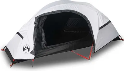 Produktbild von vidaXL Kuppel-Campingzelt 1 Person Weiß Verdunkelt Wasserdicht