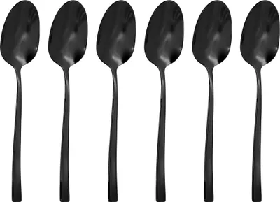Produktbild von Sambonet Rock PVD 6 Cucchiaini Moka Nero Lucido