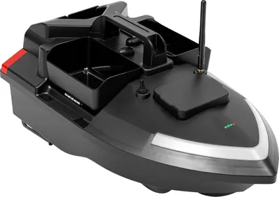 Obrázok produktu pre Diaľkovo ovládaná loď na kŕmenie – loď na návnadu s GPS – dosah 500 m – dvojitý motor – 12 000 mAh 7,4 V 88,8 Wh lítiová batéria – ABS – čierna
