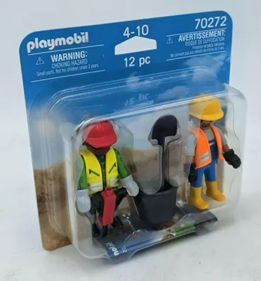 Produktbild von PLAYMOBIL, Zwei Bauarbeiter, -, 70272