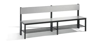 Immagine prodotto di Panca C+P con schienale, Basic Plus, H796xL1960xP407mm, 7021