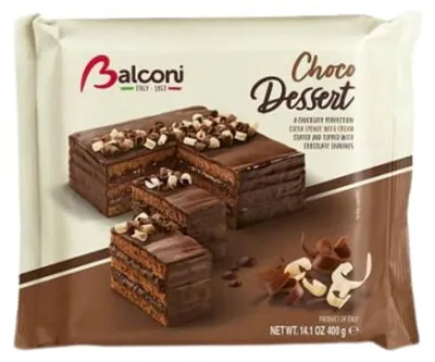 Zdjęcie produktu dla Biszkopty czekoladowy Dessert 400g - Balconi