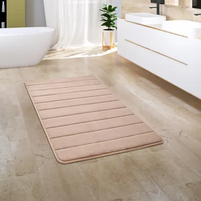 Produktbild von Badezimmerteppich Badematte Badteppich Badvorleger Flauschig Memory Foam 3D Grösse 50x80 cm
