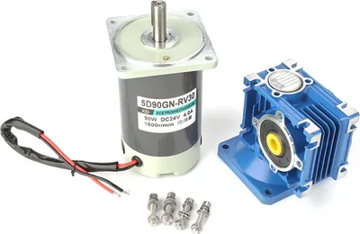 Produktbild von DC24V 90W 5D90GN-RV30 Schneckengetriebemotor Geschwindigkeit einstellbar mit Selbsthemmung (10k)