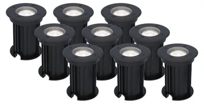 Image de HOFTRONIC - Spot LED au sol 4W GU10 345lm 6500K Dimmable Noir IP67