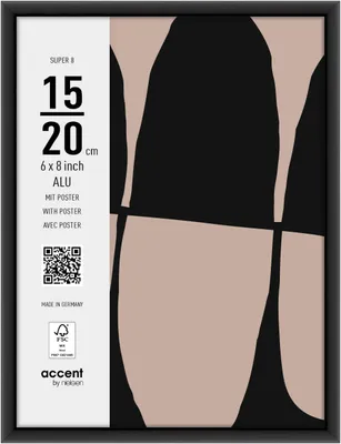 Immagine prodotto di accent by nielsen Cornice in alluminio Super 8, 13x18 cm, nero opaco