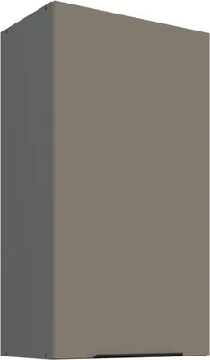 Produktbild von Hoher Wandschrank LUNARA – Breite 50 cm, Dunkelbeige/Anthrazit