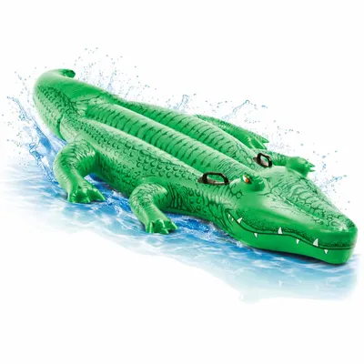 Produktbild von XXL Aufblasbare Luftmatratze Schwimmring Tier – Großer Tier Schwimmreifen Pool, Strand & See – Wasserspielzeug Erwachsene & Kinder (XXL Krokodil)