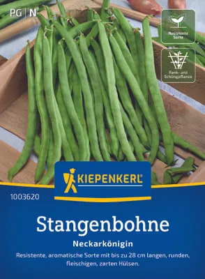 Produktbild von Kiepenkerl Stangenbohnensamen Neckarkönigin Phaseolus vulgaris 15-20 Stangen
