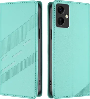 Produktbild von Hülle für itel A24 Pro, Kunstleder Brieftaschen Handyhülle mit Kartenfach und Standfunktion Türkis
