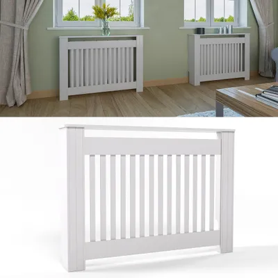 Produktbild von Design Heizkörperverkleidung Landhaus Heizungsverkleidung Heizkörper Abdeckung 112 cm
