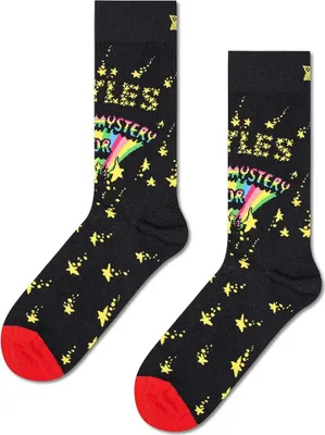 Image de Happy Socks Beatles Magical Mystery Tour Crew-chaussettes Noir EU 41-46 Hommes,Femmes Noir EU 41-46