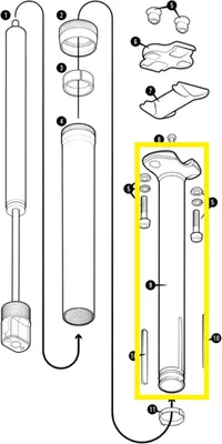 Image de Crankbrothers Highline XC/Gravel Quill Assembly unité de tige, 27.2mm, 100mm